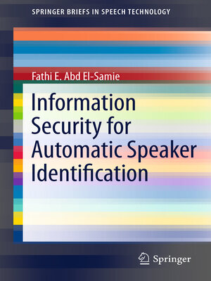 cover image of Information Security for Automatic Speaker Identification